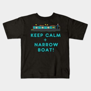 Keep Calm Narrowboat Kids T-Shirt